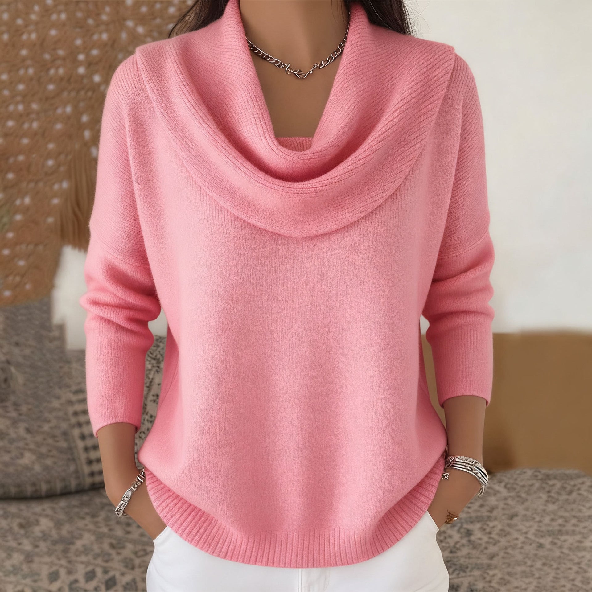 Lily & Lune™| Sweater with Collar