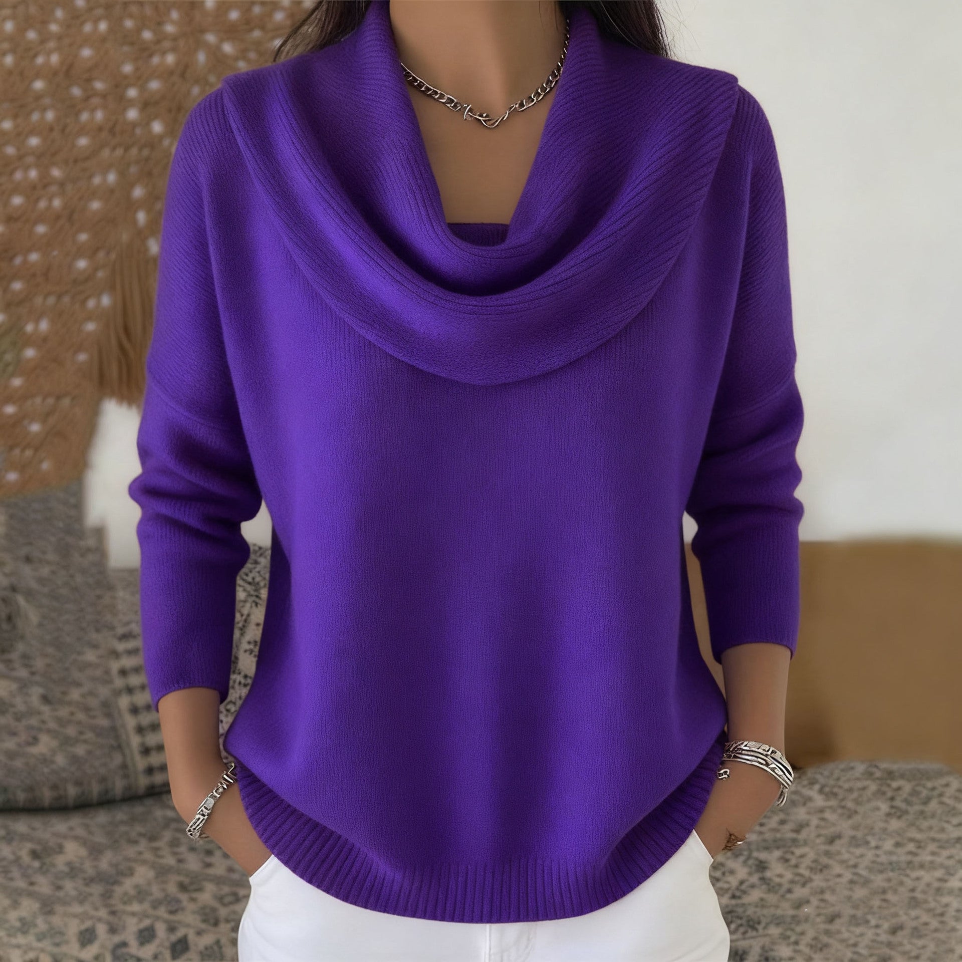 Lily & Lune™| Sweater with Collar