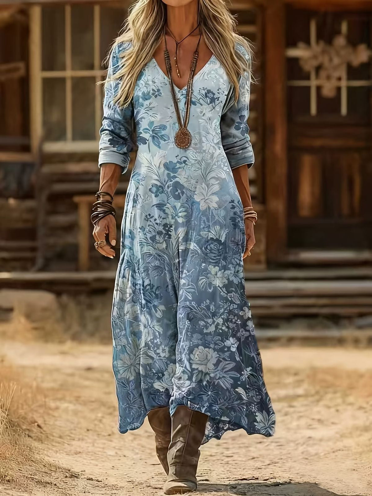 Isabella™ | Long Sleeve Vintage Casual Dress