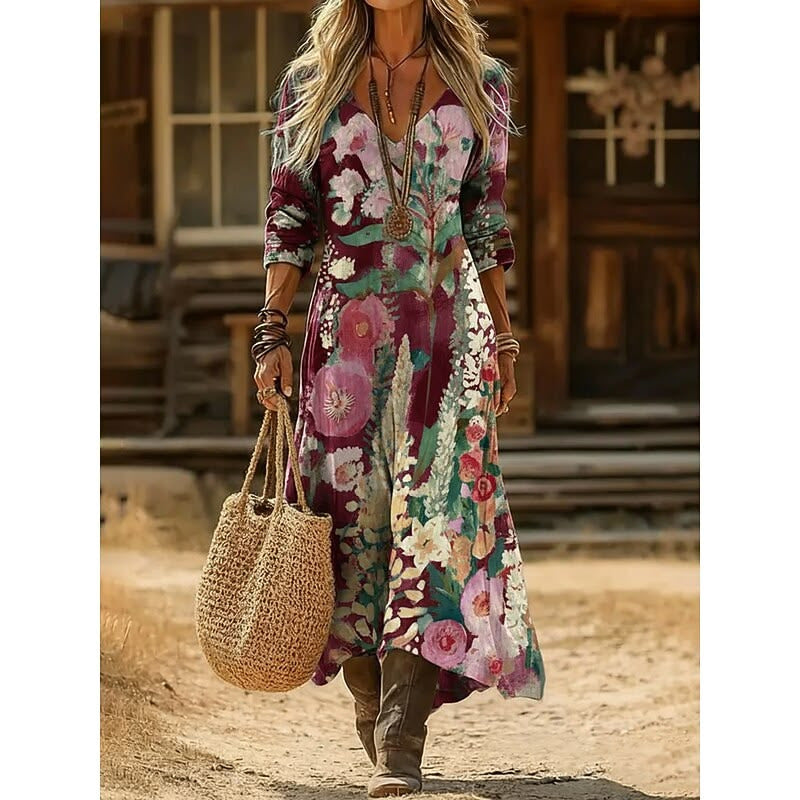 Abigail™ | Long Sleeve Vintage Casual Dress