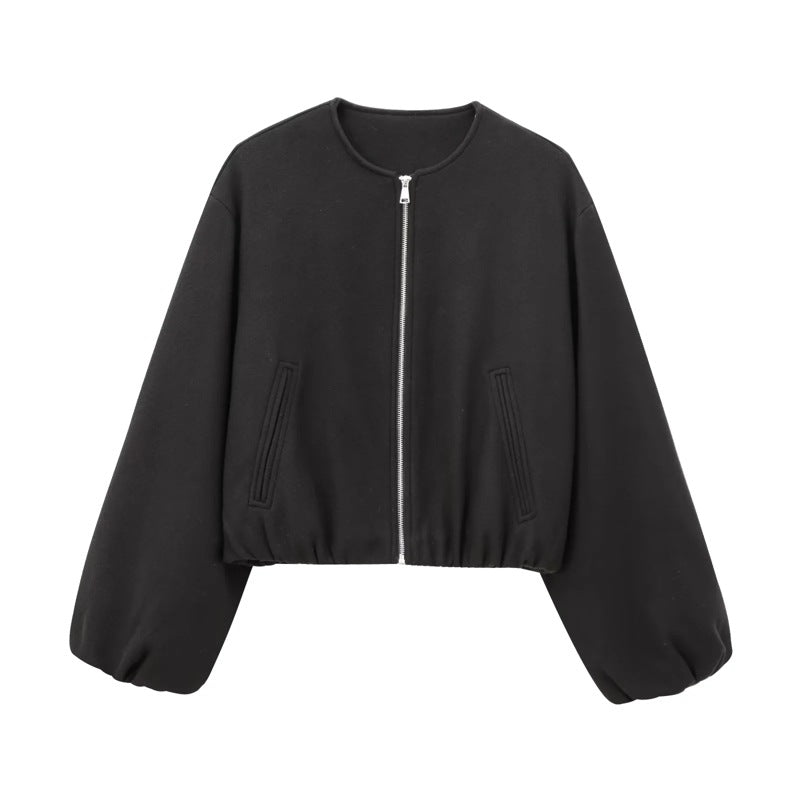 ARMINDA™ – Casual Balloon Sleeve Jacket