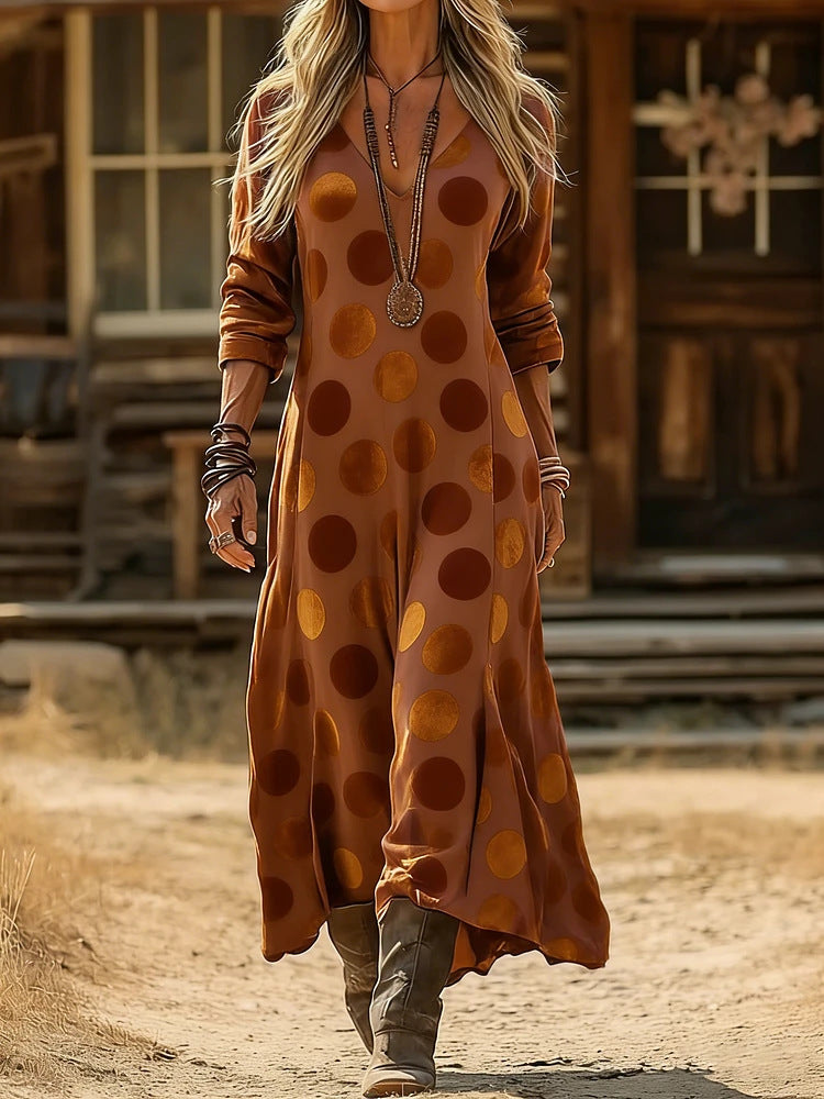 Victoria™ | Long Sleeve Vintage Casual Dress