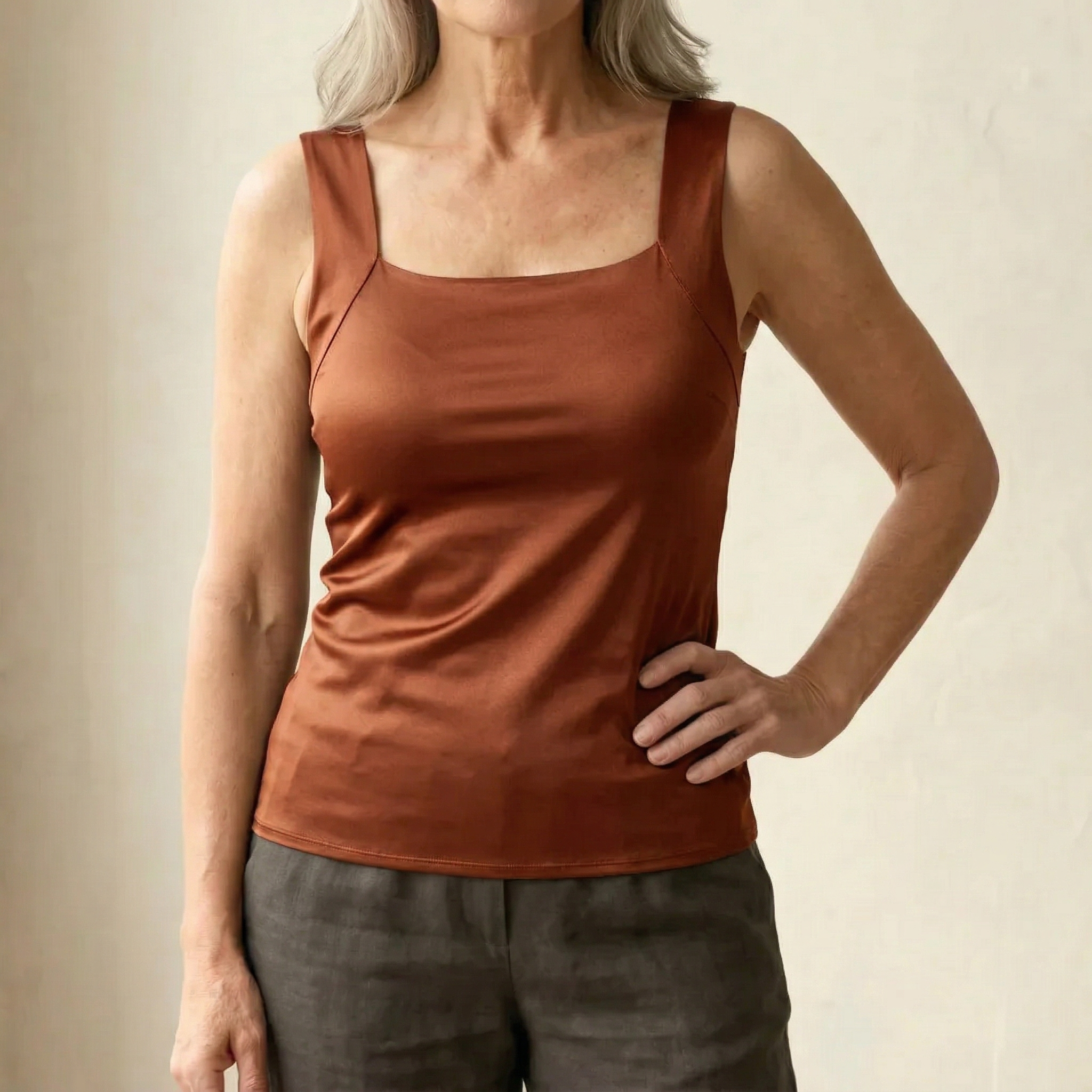 Lainey™ | Timeless Wide Strap Casual Tank Top