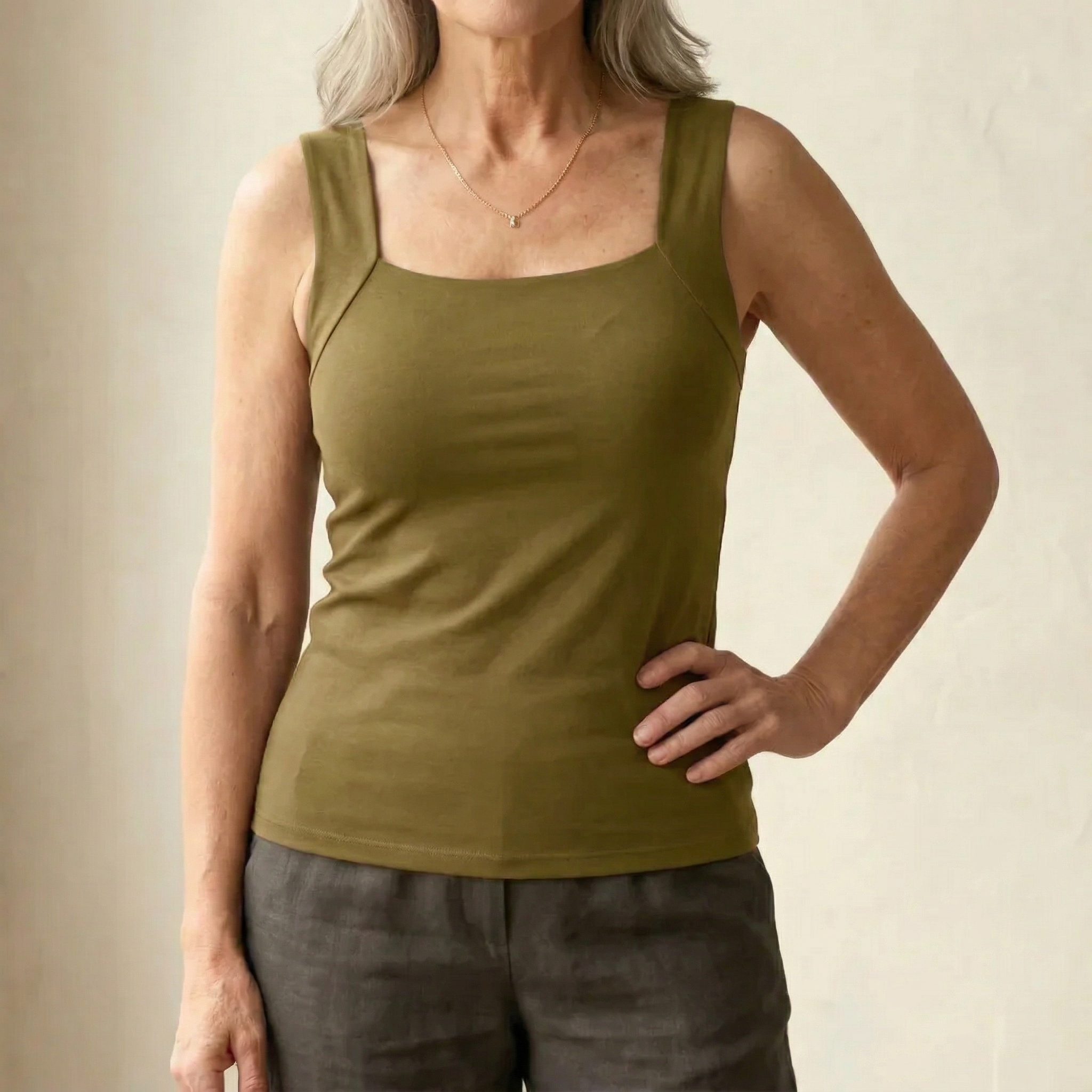 Lainey™ | Timeless Wide Strap Casual Tank Top