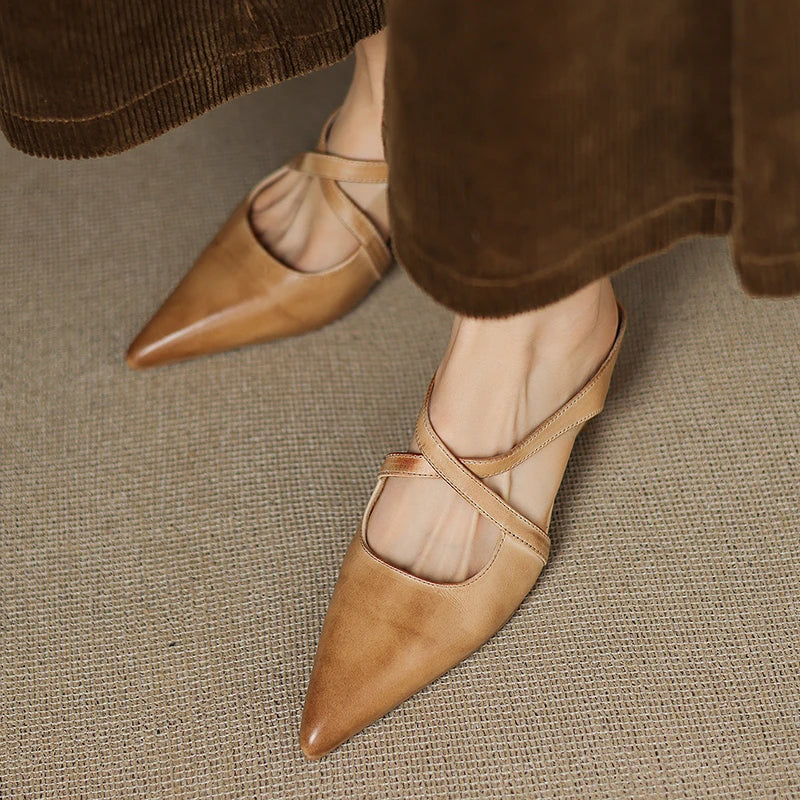 Zoya - Genuine Leather Mules