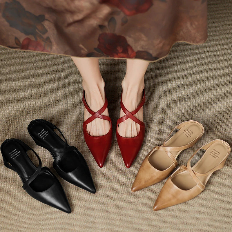 Zoya - Genuine Leather Mules