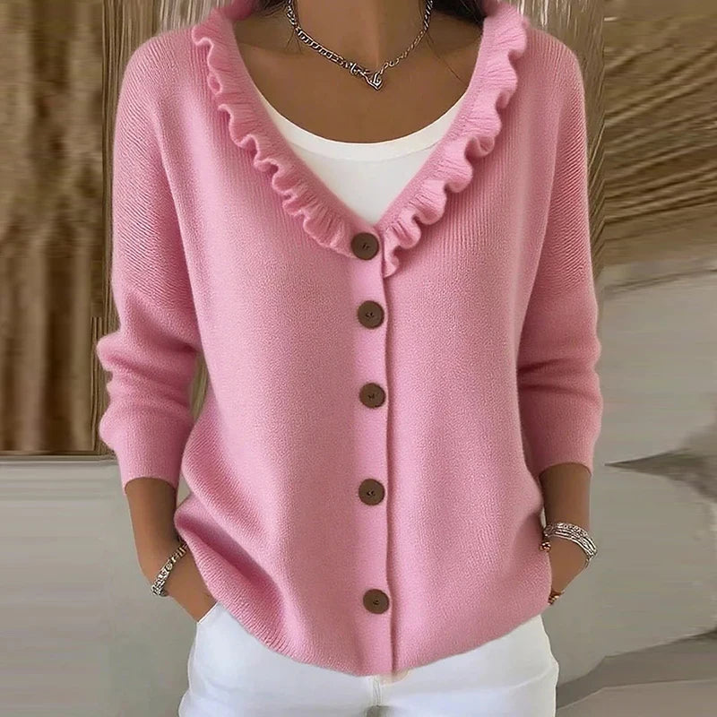 Sabrina™ | Women's Buttoned Long Sleeve Sweater