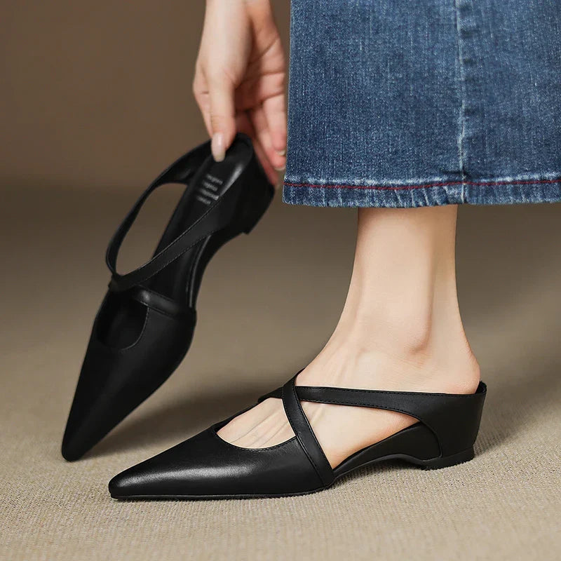 Zoya - Genuine Leather Mules