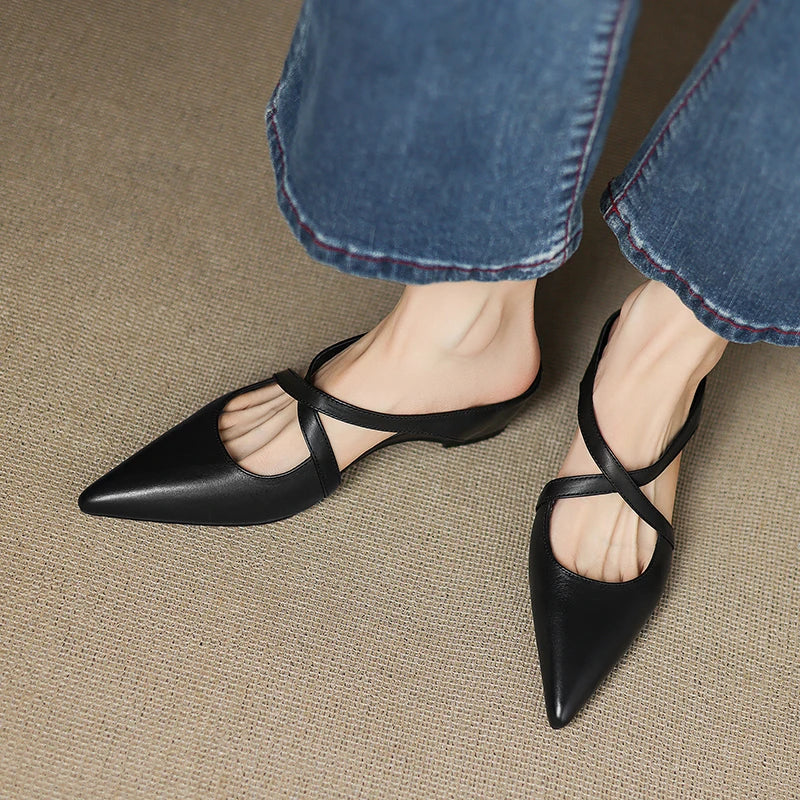 Zoya - Genuine Leather Mules