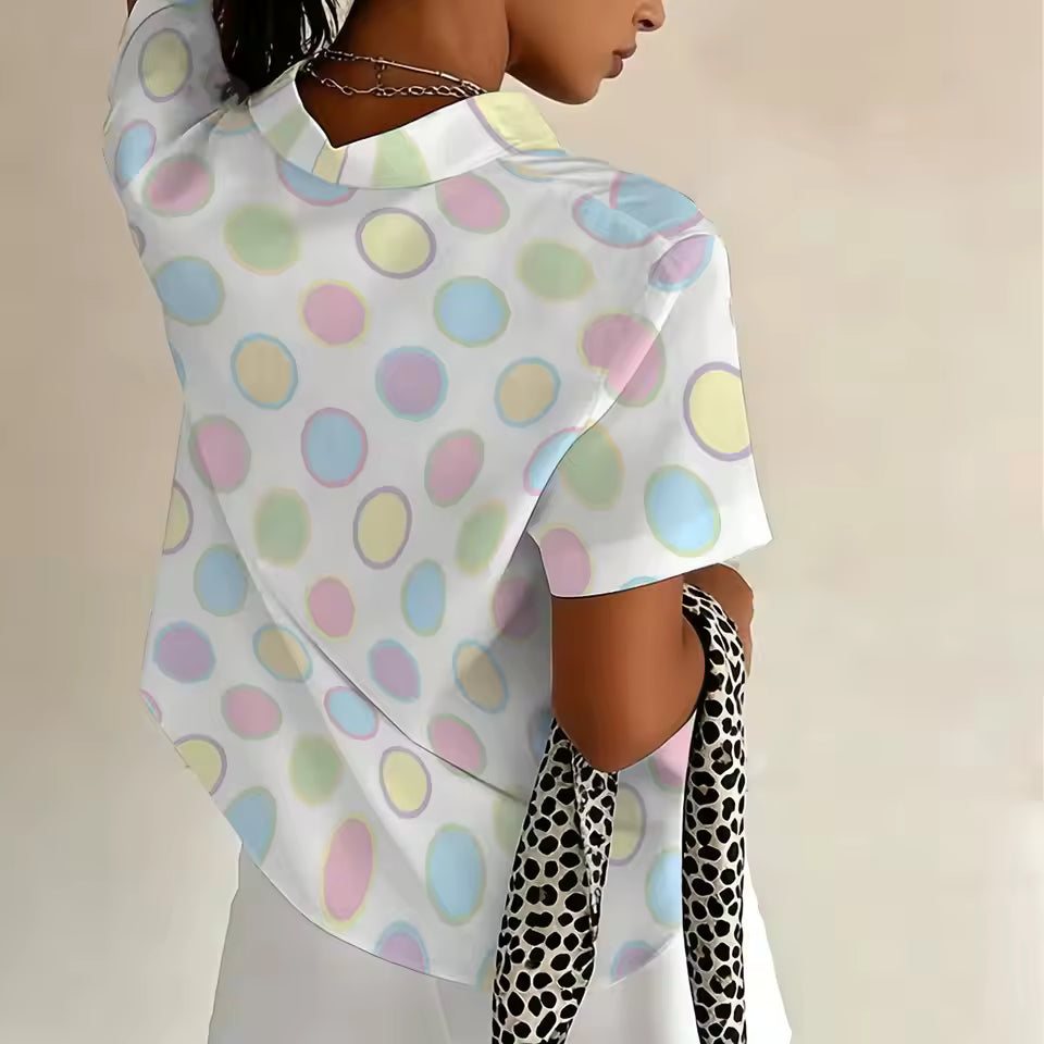 Polka Dot Print Blouse