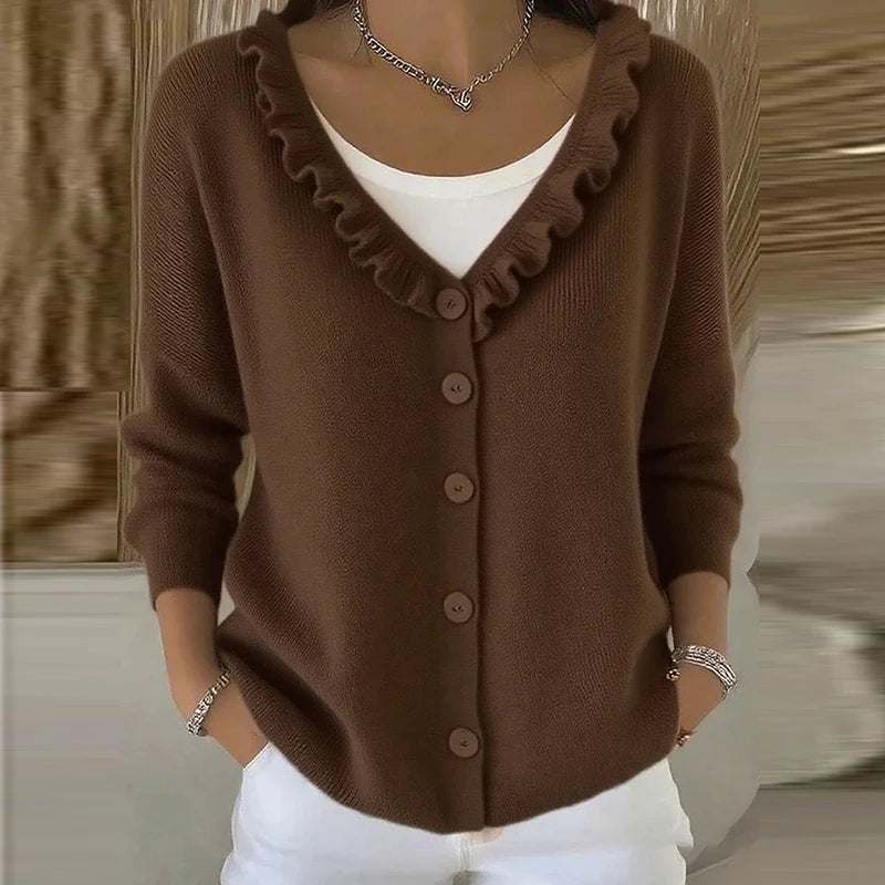 Sabrina™ | Women's Buttoned Long Sleeve Sweater
