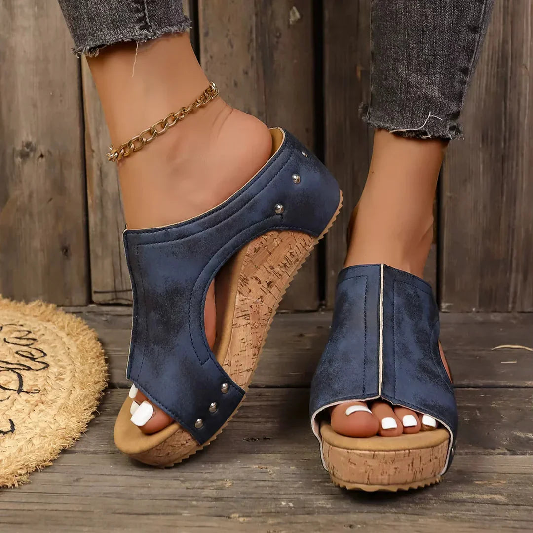Judy™ | Casual Open-Toe Wedge Sandals