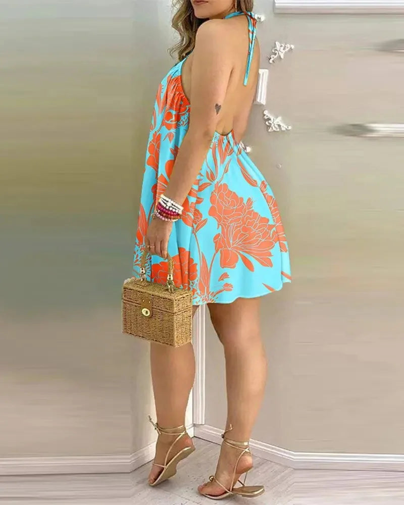 Rafaela™ | Beach Soft Fabric Halter Dress