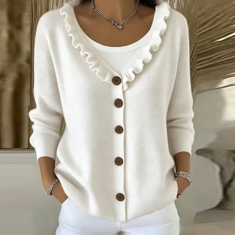 Sabrina™ | Women's Buttoned Long Sleeve Sweater