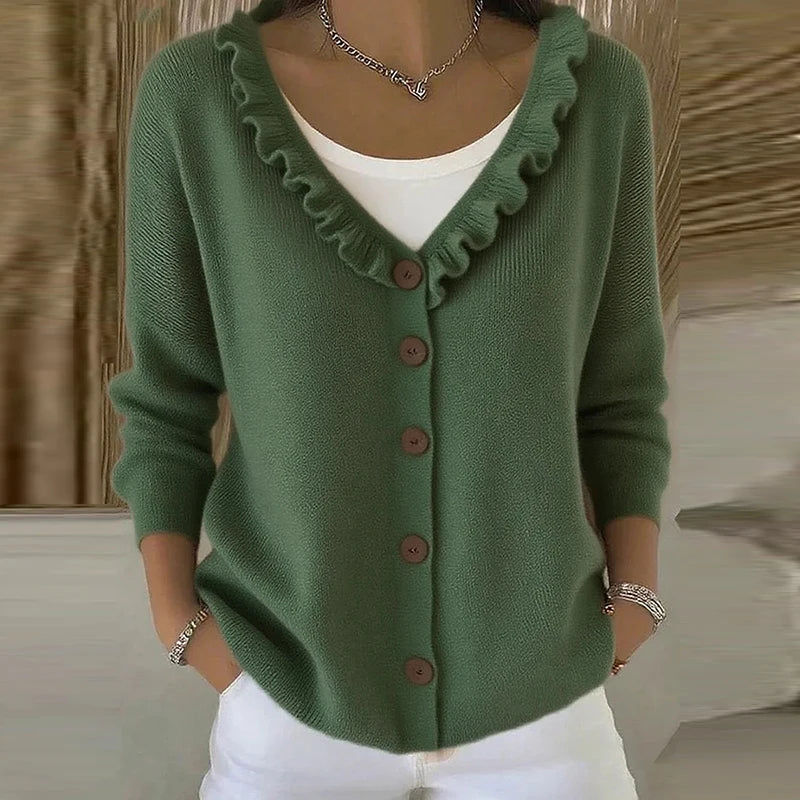 Sabrina™ | Women's Buttoned Long Sleeve Sweater