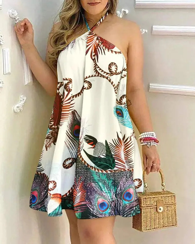 Rafaela™ | Beach Soft Fabric Halter Dress