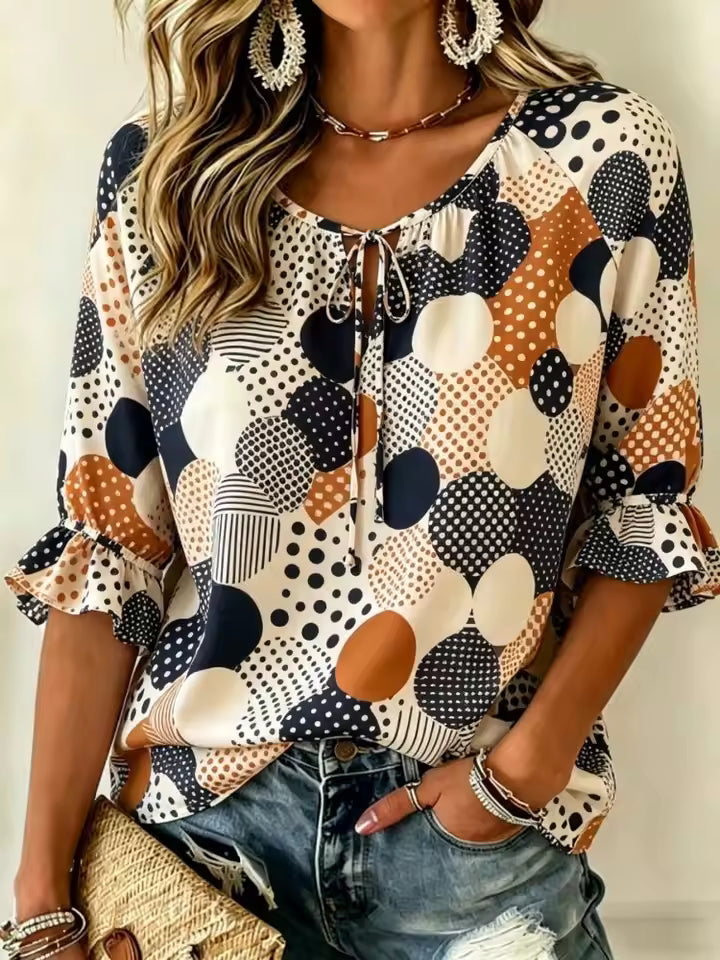 Sloane™ | Polka Dot Print Blouse