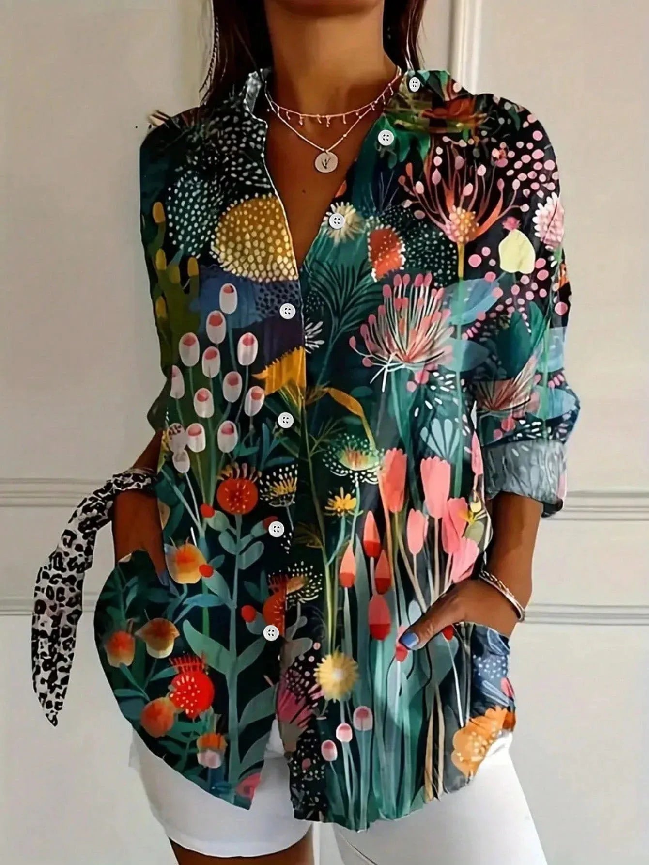 Elowen™ | Colorful Print Blouse