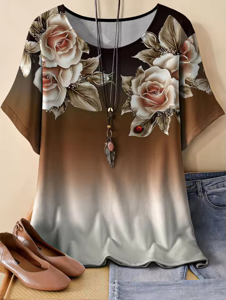 Elsinore™ | Oversized floral print shirt