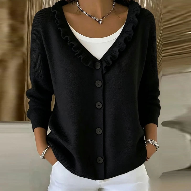 Sabrina™ | Women's Buttoned Long Sleeve Sweater