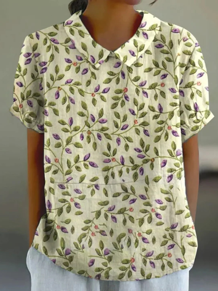 Mila | Lavender Leaf Blouse