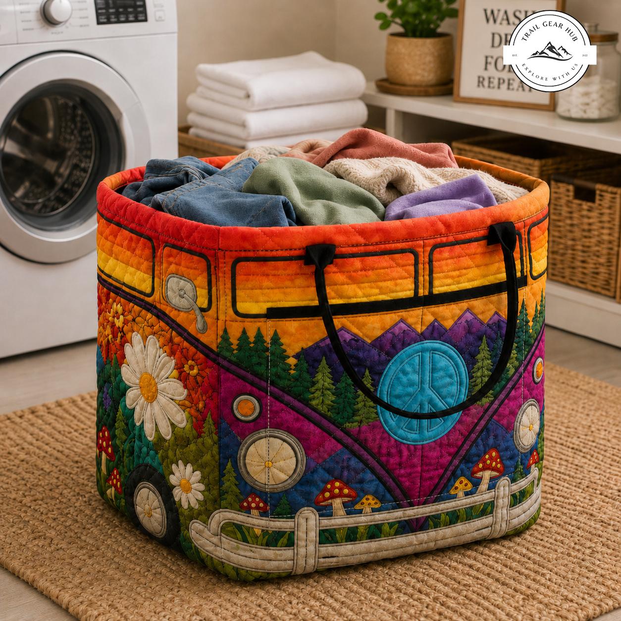 Boho Vibrant Quilted Storage Basket TG05