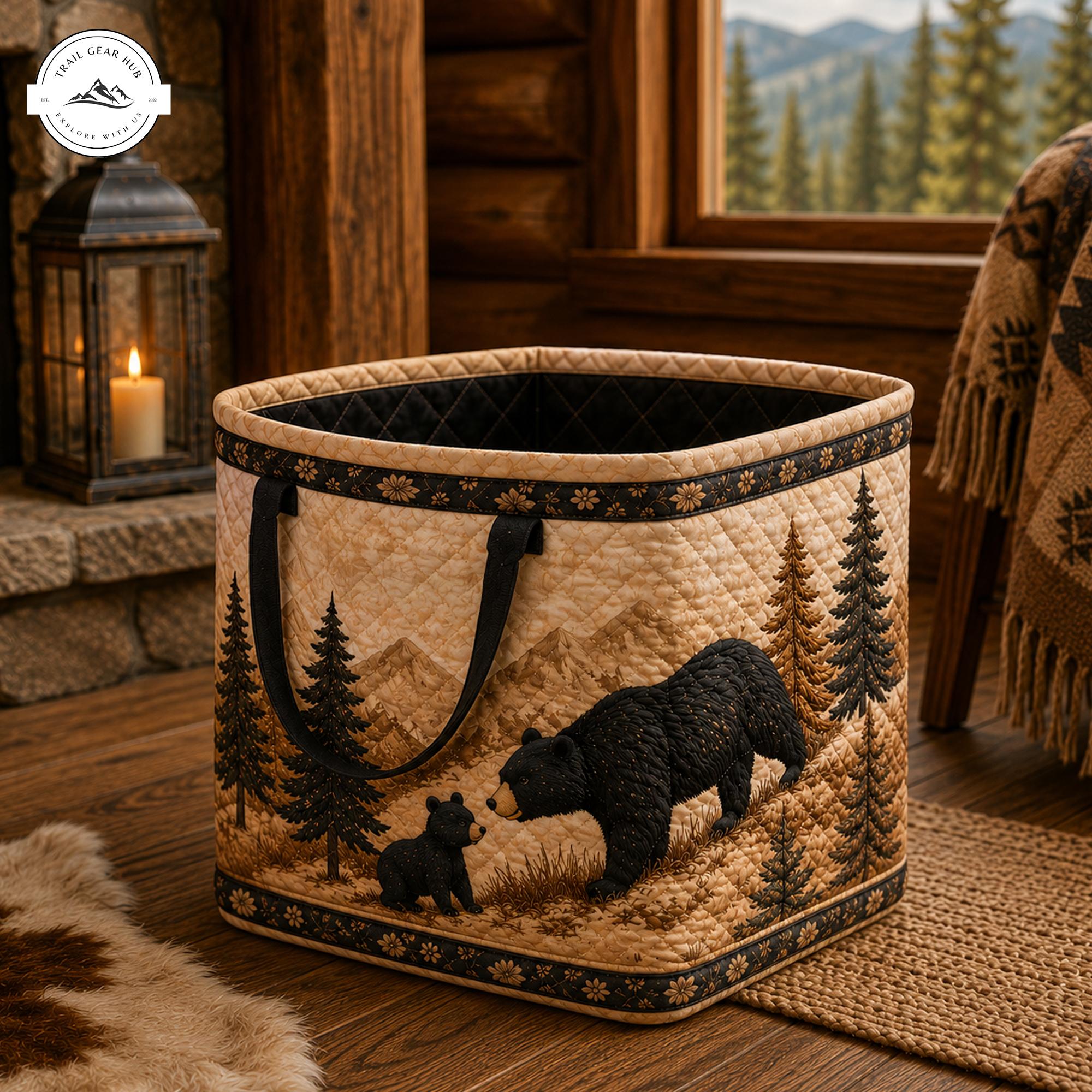 Forest Quilted Storage Basket TP12