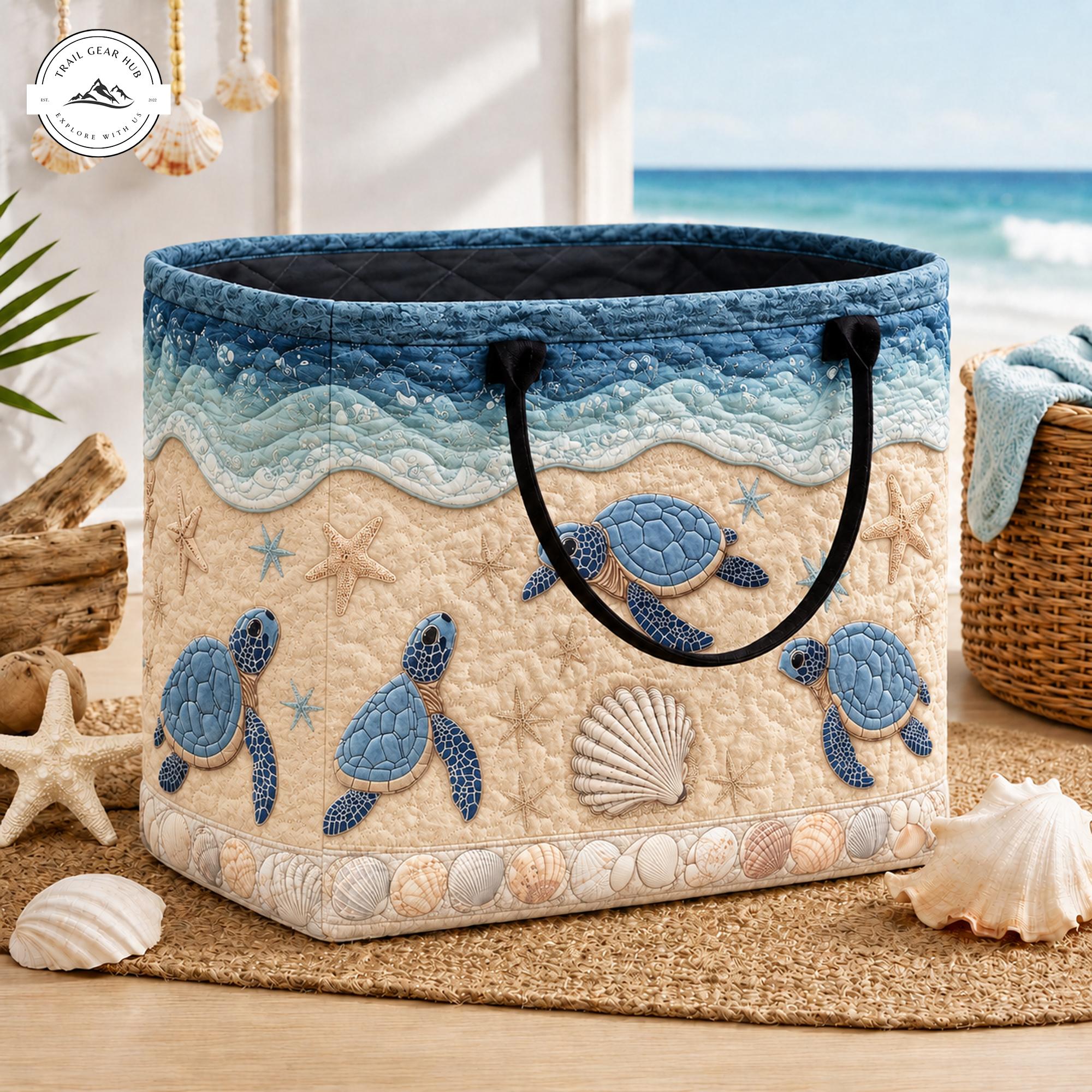 Beach Quilted Storage Basket TP15