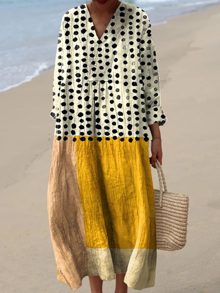 Jocelyn - Patterned Summer Maxi Dress