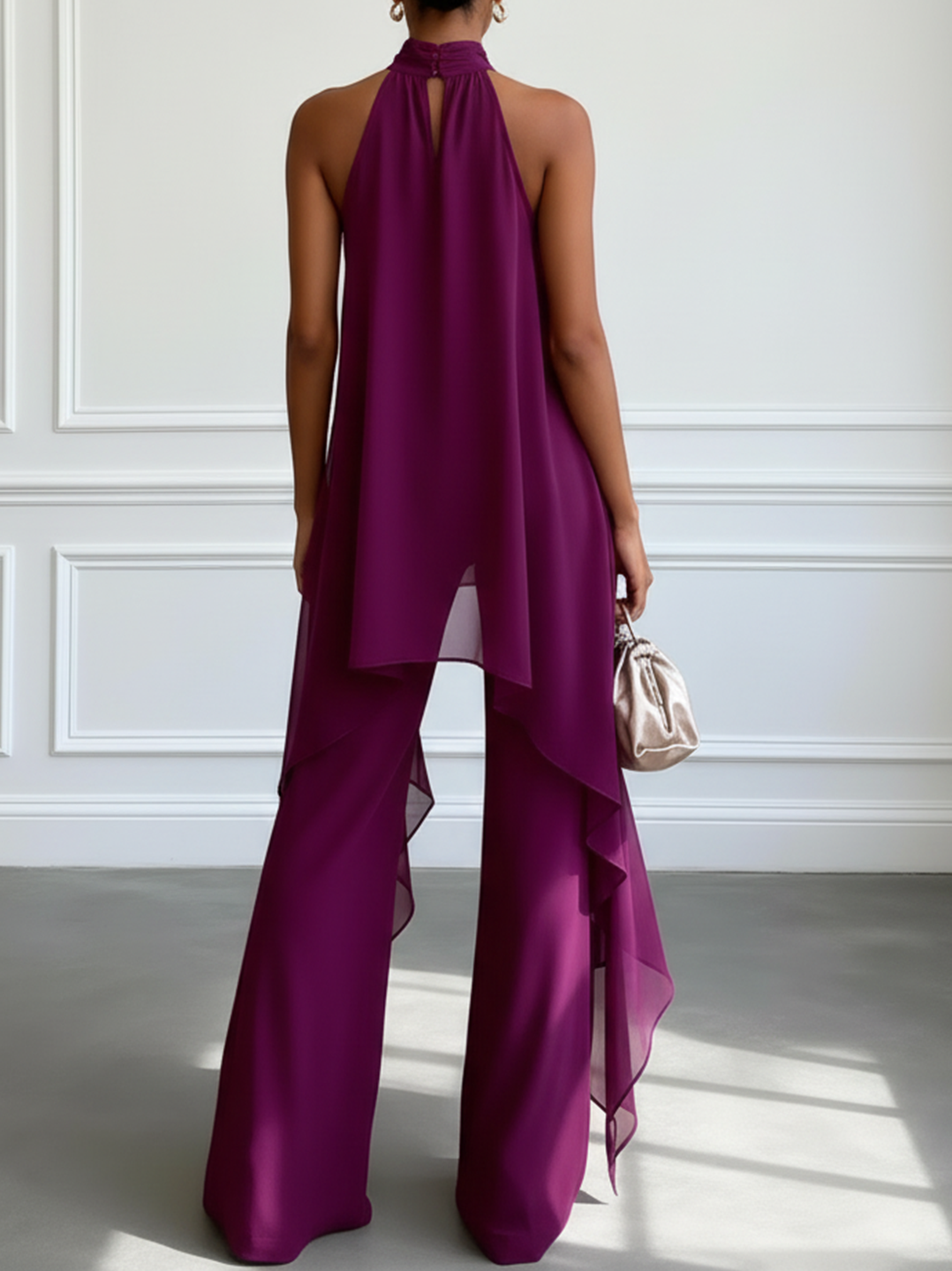 Valeria | Elegant Halter Jumpsuit