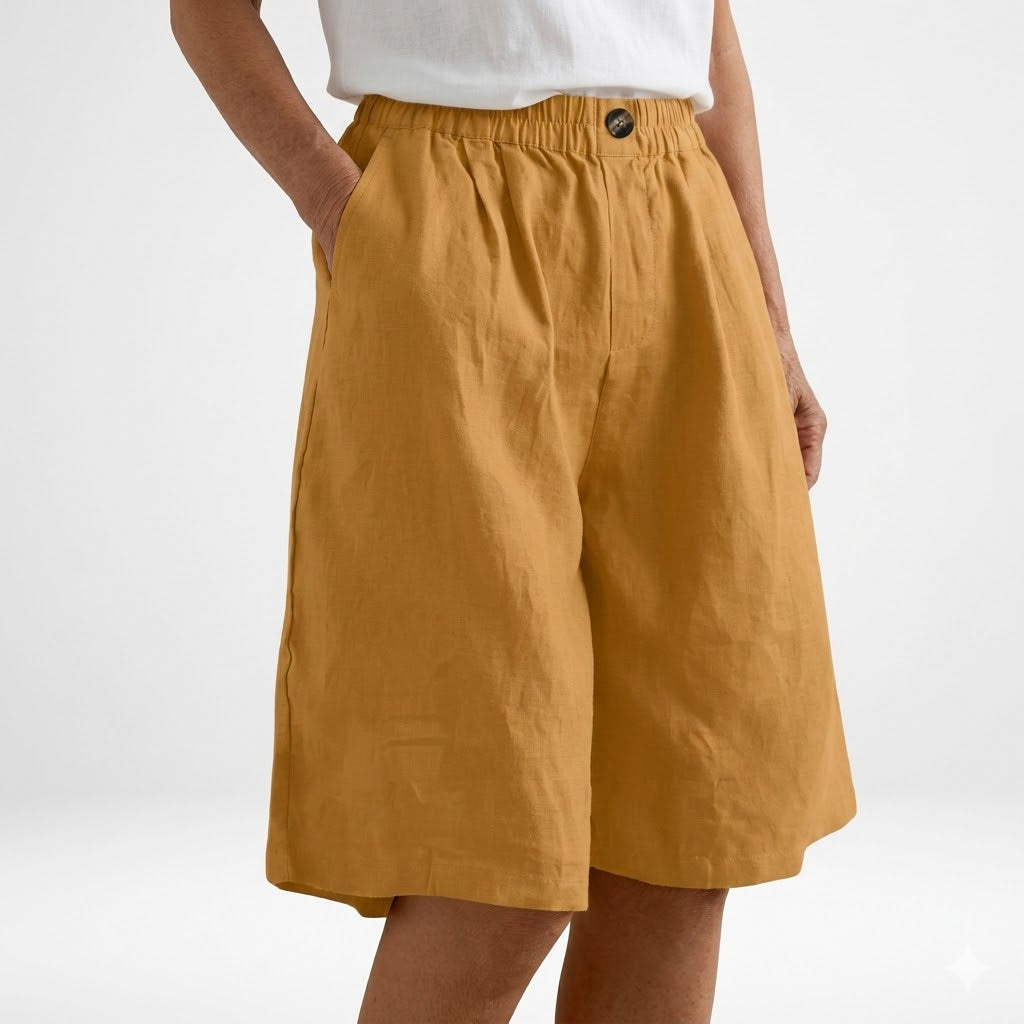 Wandeline™ — Comfortable Natural Summer Elastic Waist Loose Shorts