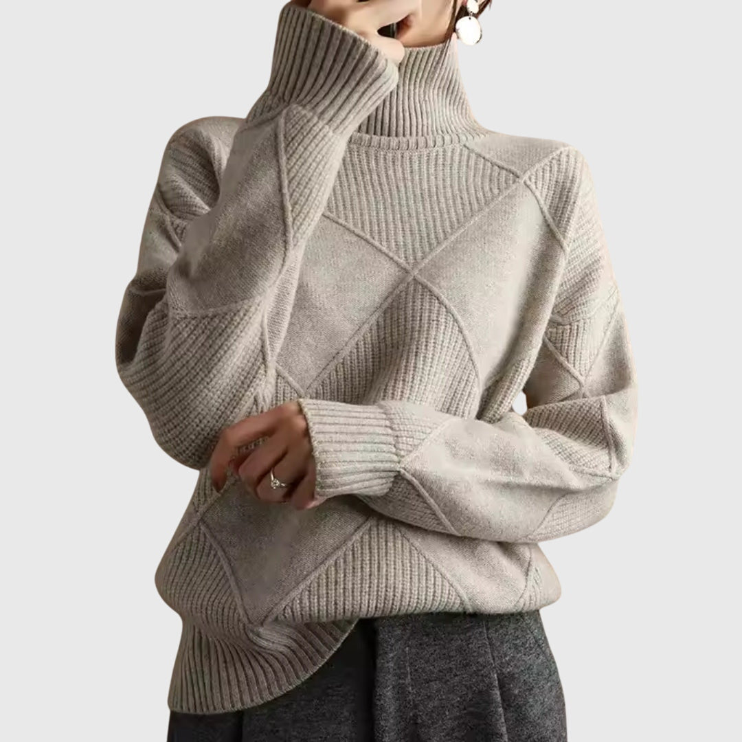 Luna | Turtleneck Knit Sweater