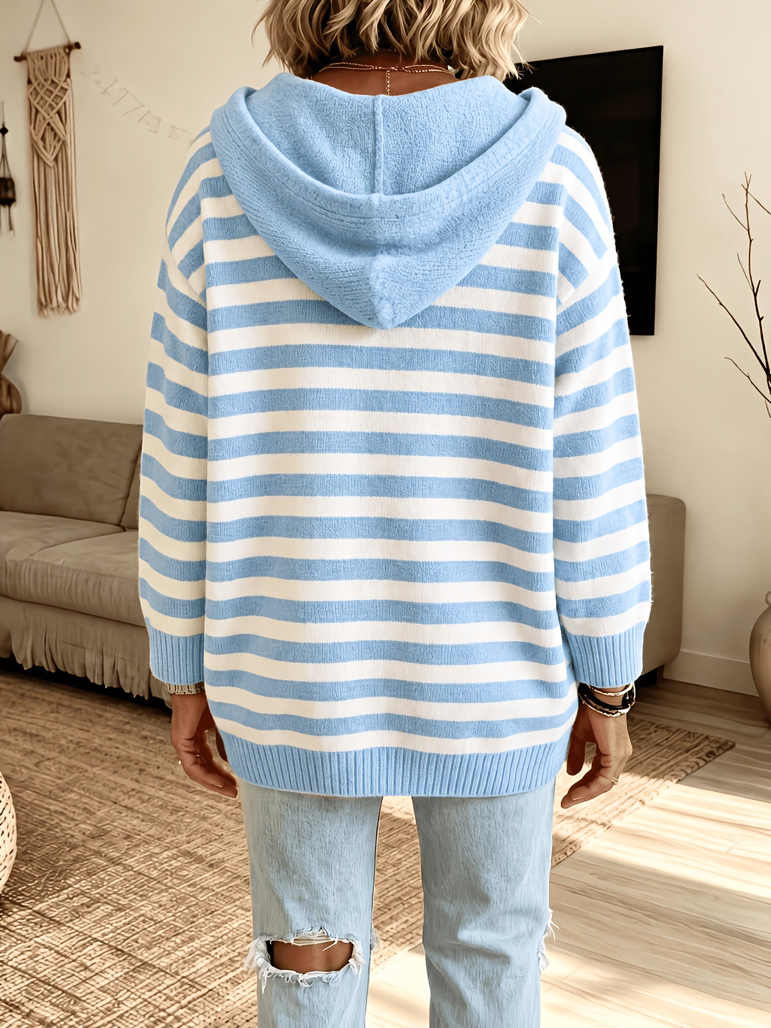 Coralie™ | Floral Batwing Hooded Cardigan