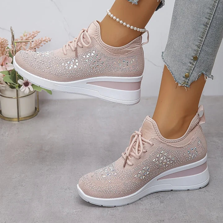 Bonnie | Orthopedic Rhinestone Comfort Sneakers