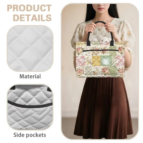 Mountain Landscape Quilted Storage Basket TP21