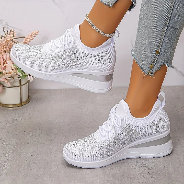 Bonnie | Orthopedic Rhinestone Comfort Sneakers