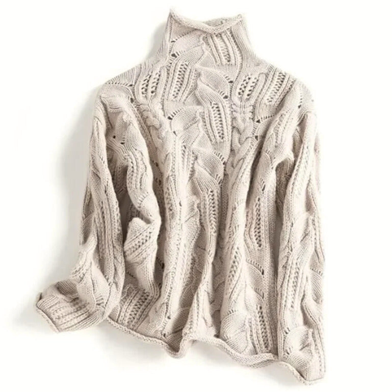 Mia | Cashmere Cable Knit Sweater