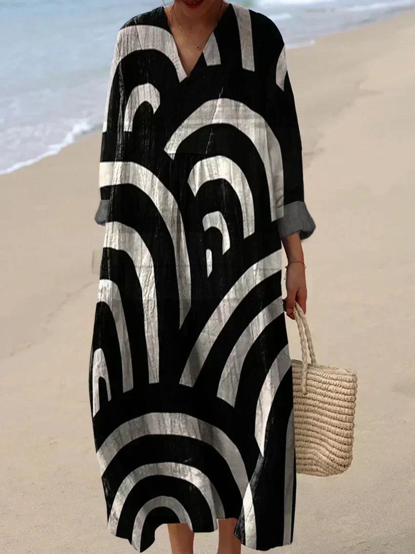 Cynthia - Summer Breeze Printed Maxi Dress