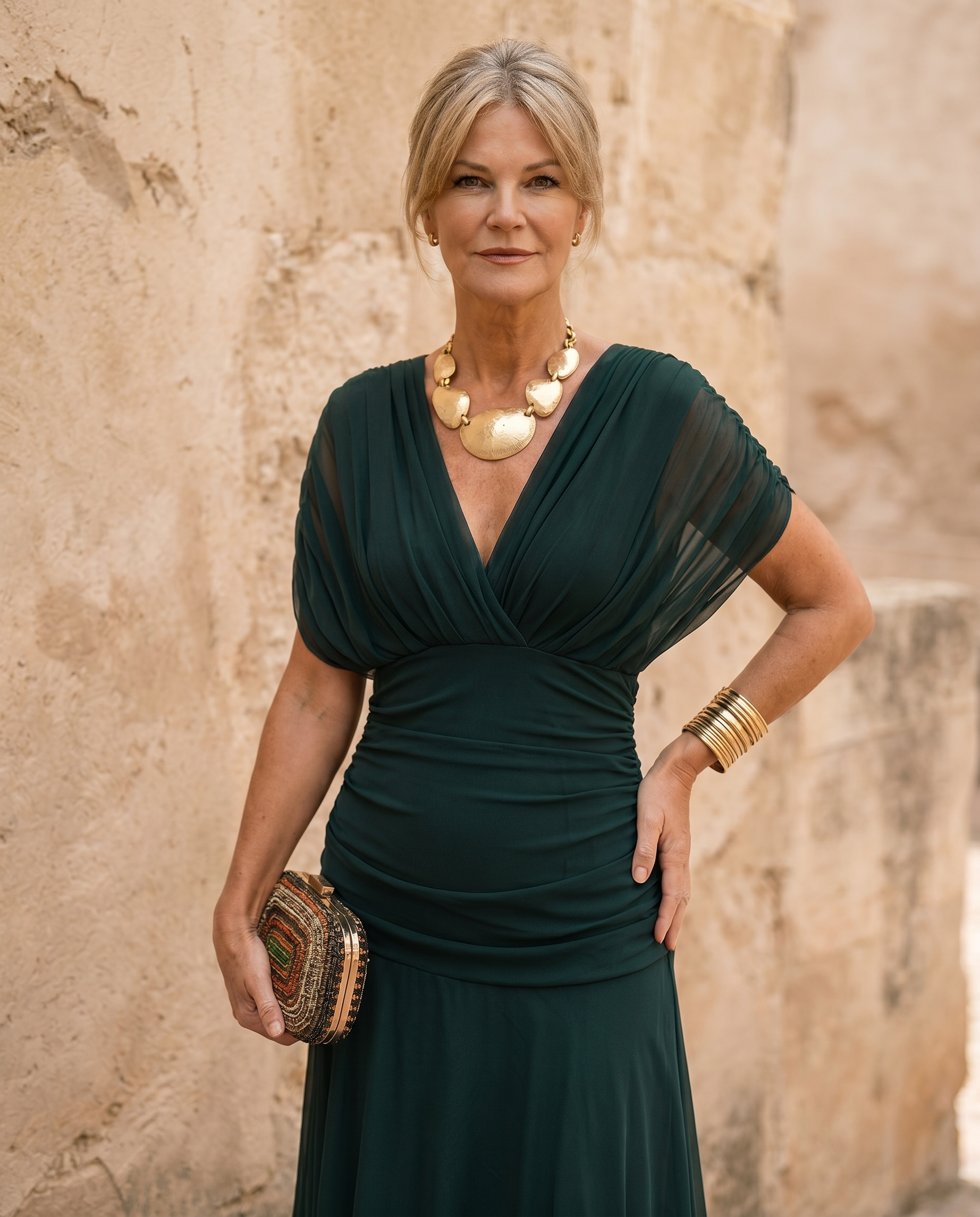 Elegant maxi dress for party with sweetheart neckline