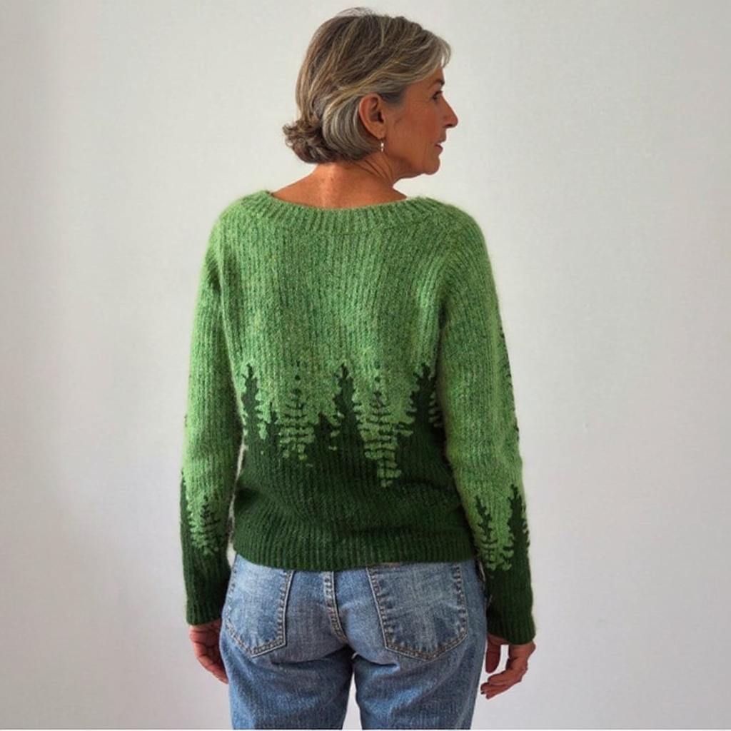 Willow | Forest-Motif Knit Sweater