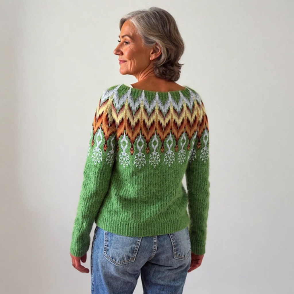 Elke | Patterned Pullover Sweater