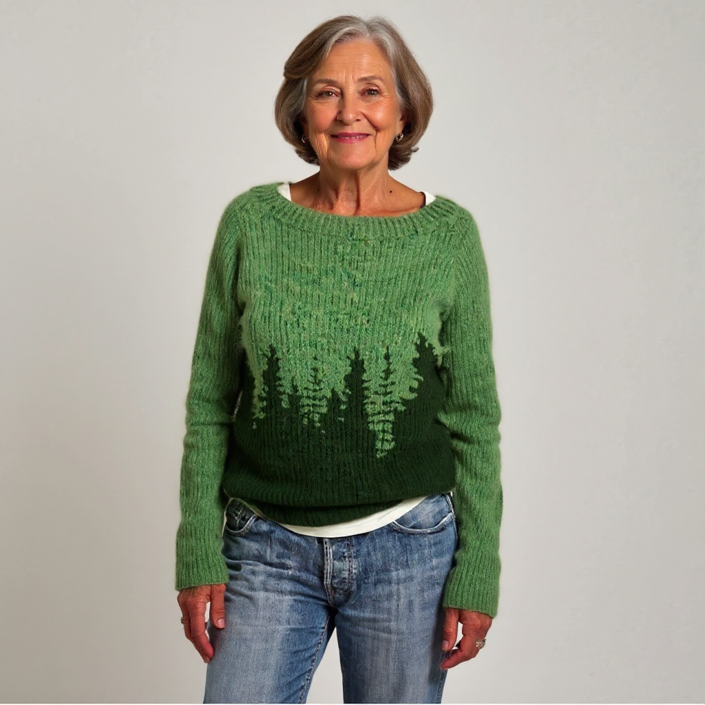Willow | Forest-Motif Knit Sweater