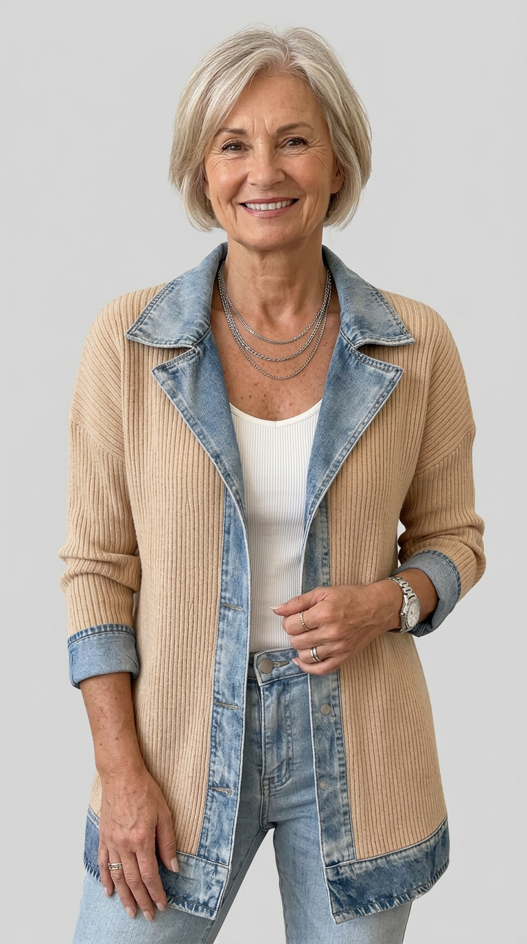Margaret | Layered Knit Jacket