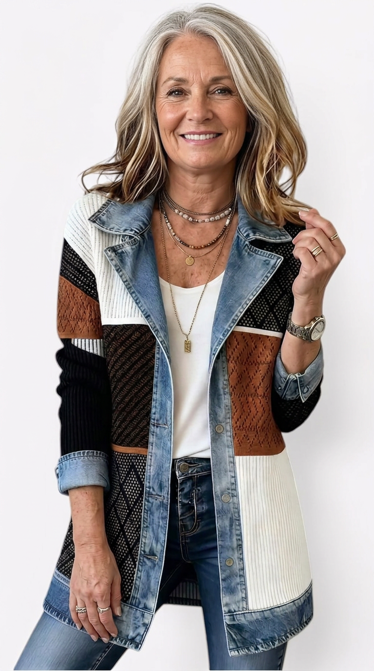Margaret | Layered Knit Jacket