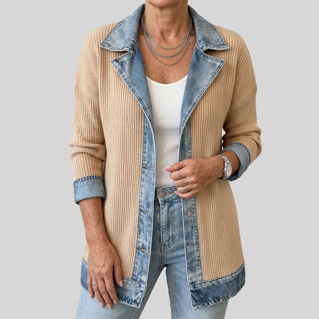 Margaret | Layered Knit Jacket