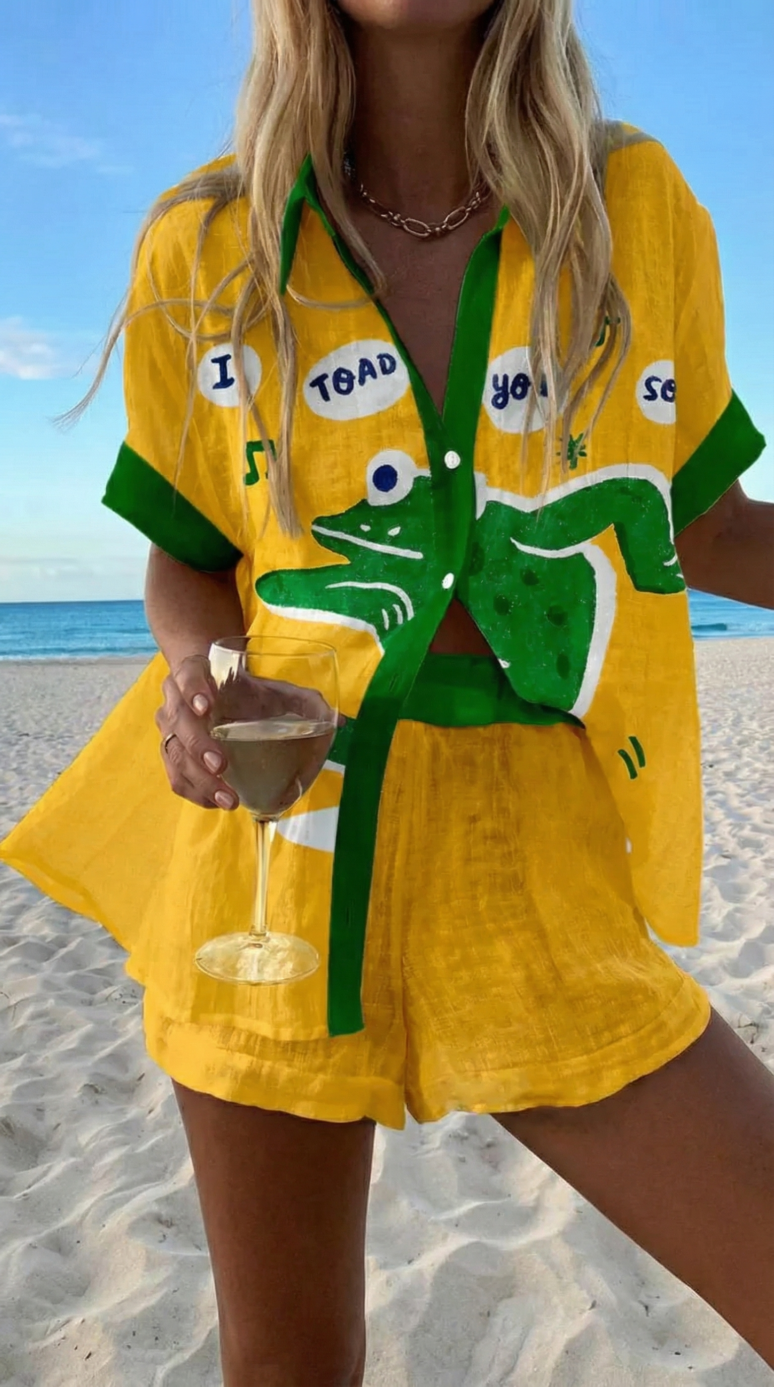 Alana™ | Playful Beach Day Shorts Set