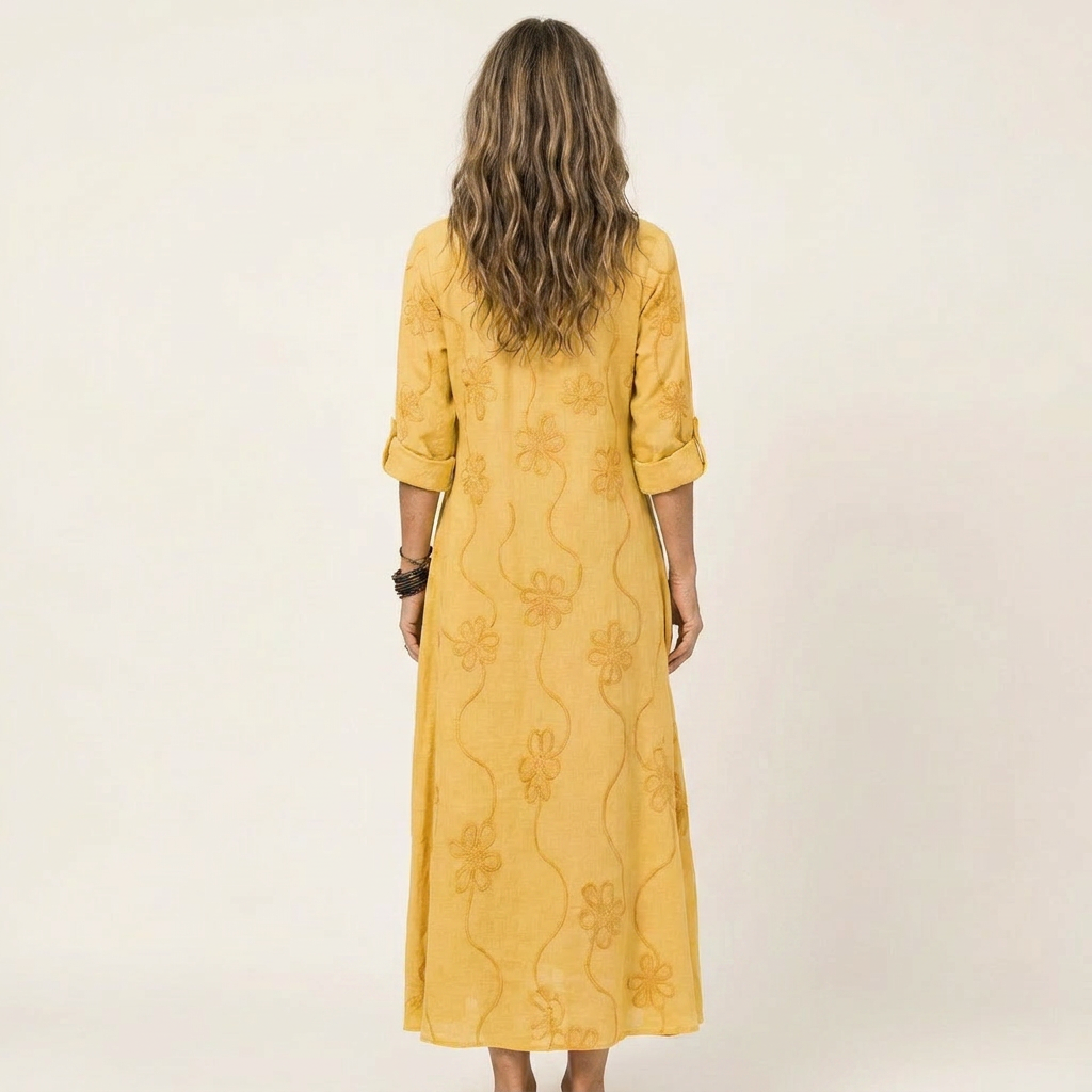 Isabel™ | Elegant airy embroidered summer dress