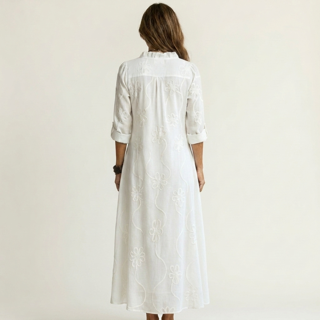 Isabel™ | Elegant airy embroidered summer dress