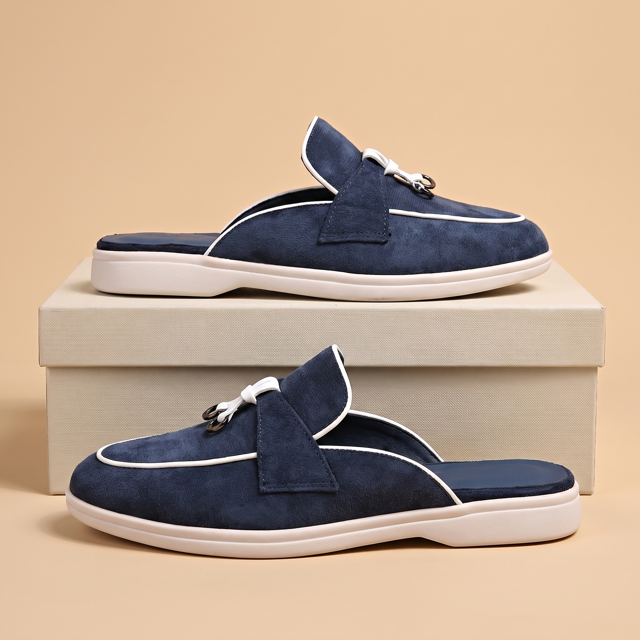 Macey™ | Suede Slip On Mule Loafers