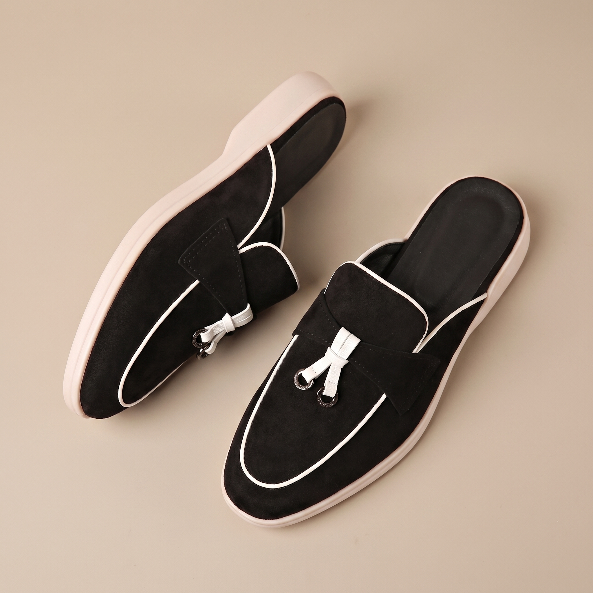 Macey™ | Suede Slip On Mule Loafers